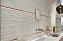 Настенная плитка FAP CERAMICHE Roma Diamond fNHU Line Carrara Brillante 75х25см 0,937кв.м. глянцевая