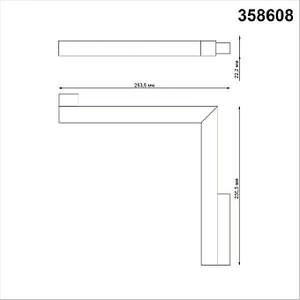 Трековый светильник Novotech SHINO 358608 24Вт LED чёрный для однофазного трека
