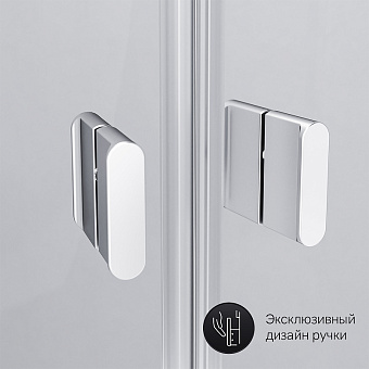 Угловое ограждение AM-PM X-Joy Twin Slide W88G-205-080MT64 180х80см стекло прозрачное