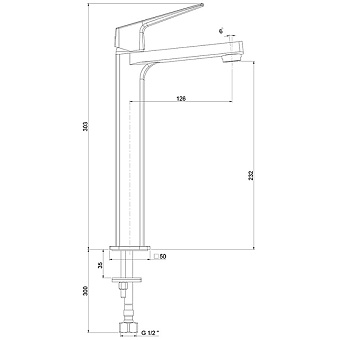 Смеситель для раковины Paini Bari RTCR205LL хром