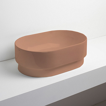 Раковина встраиваемая сверху SIMAS Londra PO02 CARAMELLO*0 56х37см