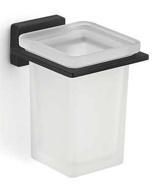 Стакан в ванную Gedy Atena 4410(14) чёрный матовый