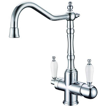 Смеситель для кухни Boheme Kitchen 113 поворотный излив хром