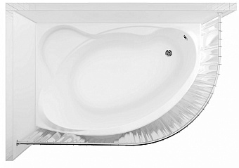 Карниз для ванны Aquanet Graciosa полукруглый 150х90, 176891