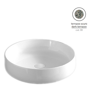 Раковина накладная ArtCeram Cognac COL002 88 00 48х48см