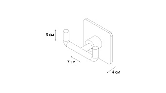 Крючок FIXSEN SQUARE FX-93105A хром