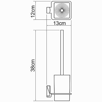 Ёршик WASSERKRAFT EXTER K-5227 светлая бронза