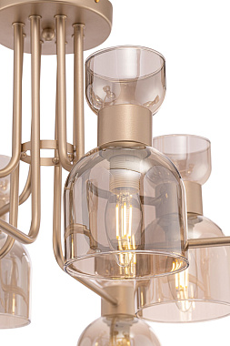 Люстра потолочная Freya Isla FR5094PL-08G 40Вт 8 лампочек E14