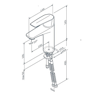 Смеситель для раковины AM-PM Gem F90A02100 хром