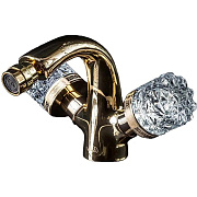 Смеситель для биде Boheme Crystal 296-CRST золотой