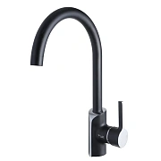 Смеситель для кухни Maxonor PL4093-7 поворотный излив чёрный