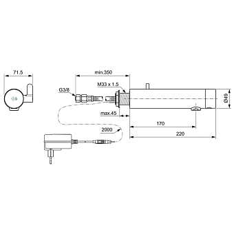 Смеситель для раковины IDEAL STANDARD SENSORFLOW NEW A7564AA chrome