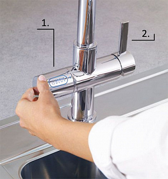 Смеситель для кухни GROHE Blue 33249001 высокий излив хром