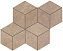 Керамическая мозаика Atlas Concord Италия Marvel Edge AEPJ Elegant Sable Mosaico Esagono Lappato 30х35см 0,42кв.м.