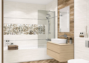 Настенная плитка ALMA CERAMICA Lea TWU09WOD404 коричневый 24,9х50см 1,494кв.м. матовая