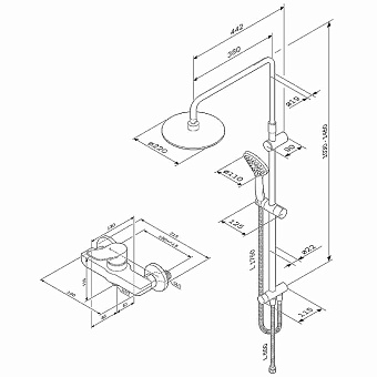 Душевая система AM-PM X-Joy F40885A24 хром