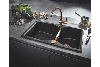 Смеситель для кухни GROHE Minta 32917DA0 высокий излив медь