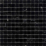 Мозаика PIXEL Каменная PIX245 Nero Marquna мрамор 30х30см 0,9кв.м.