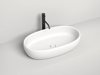 Раковина накладная SALINI LUCE 110721M S-Stone матовая 70х39,5см