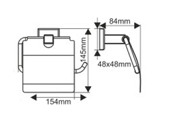 Держатель туалетной бумаги MELANA 862 862007P хром