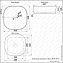 Раковина накладная MELANA 78107-805 44х44см