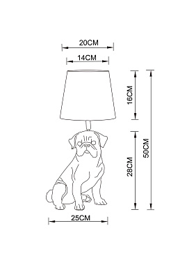 Настольная лампа Arte Lamp BOBBY A1512LT-1BK 40Вт E27