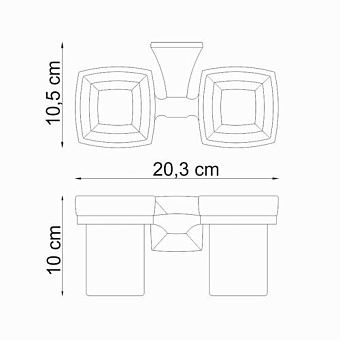 Стакан в ванную WASSERKRAFT Wern K-2500 K-2528D хром
