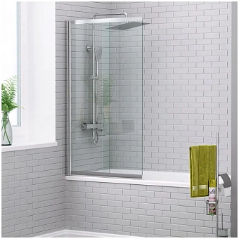Стеклянная шторка на ванну WASSERKRAFT Main 41S02-100WS Fixed 140х100см