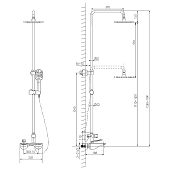 Душевая система LEMARK Bellario LM6862C хром