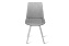 Кухонный стул поворотный AERO 45х52х87см велюр/сталь Light Grey