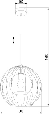 Светильник подвесной TK Lighting Universo 2552 60Вт E27