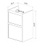 Тумба под раковину напольная LEMARK Combi LM03C45T-Beton 35х42,6х65см