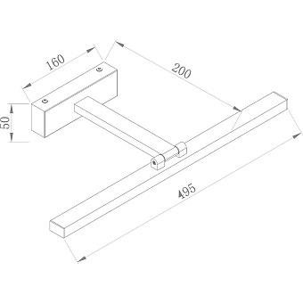 Подсветка для зеркал Maytoni Bris MIR008WL-L12B4K 12Вт LED