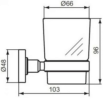 Стакан в ванную IDEAL STANDARD IOM A9121AA хром