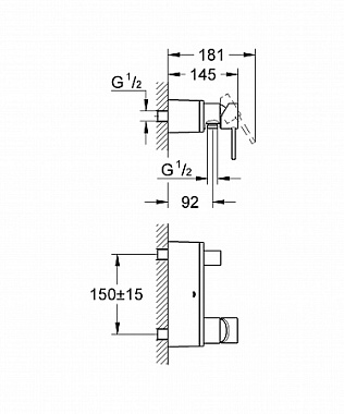 Смеситель для душа GROHE Allure 32846000 хром