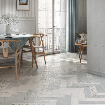 Бордюр KERAMA MARAZZI PFE009 серый Карандаш 20х2см 0,128кв.м.
