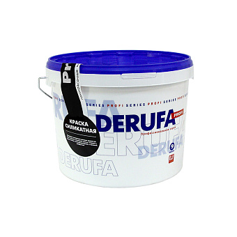 Краска универсальная фасадная DERUFA Profi Белый основа A 9л