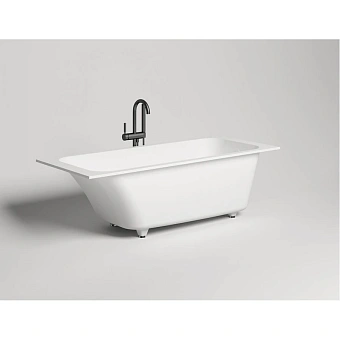 Ванна каменная SALINI ORLANDO 102112GRH S-Sense глянцевая 180х80см встраиваемая