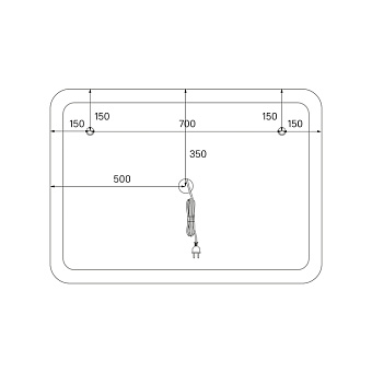 Зеркало IDDIS Esper ESP1000i98 70х100см с подсветкой