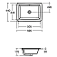 Раковина встраиваемая снизу IDEAL STANDARD STRADA K077901 59,5х44см