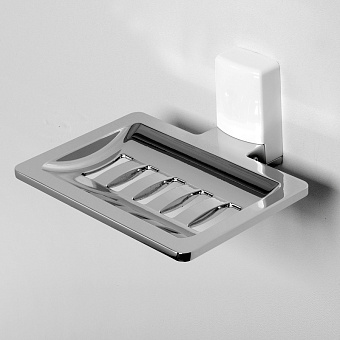 Мыльница WASSERKRAFT Leine K-5000 WHITE K-5069WHITE бежевый/хром