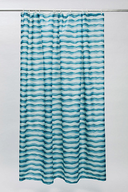 Шторка для ванной IDDIS Basic B17P218i11 180х180см синий