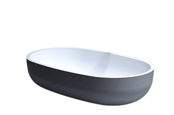 Раковина накладная SALINI GLORIA 1102205MRH S-Stone матовая 64х38,5см
