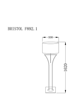 Торшер Lucia Tucci BRISTOL F892.1 60Вт E27