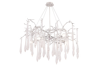 Люстра подвесная CRYSTAL LUX REINA REINA SP8 D1000 SILVER PATINA 480Вт 8 лампочек E14