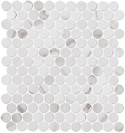 Керамическая мозаика FAP CERAMICHE Roma Diamond fNJE Statuario Round Gres Mos. 32,5х29,5см 0,575кв.м.