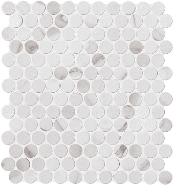 Керамическая мозаика FAP CERAMICHE Roma Diamond fNJE Statuario Round Gres Mos. 32,5х29,5см 0,575кв.м.
