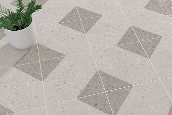 Матовый керамогранит WOW Drops 108803 Natural Bit Decor Taupe 18,5х18,5см 0,413кв.м.