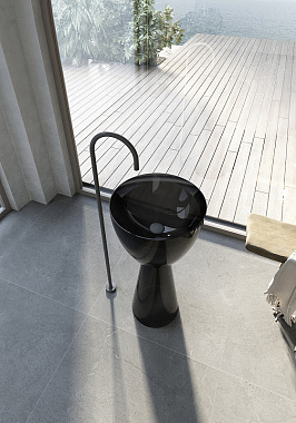 Раковина напольная Abber KRISTALL AT2703Onyx 45х45см