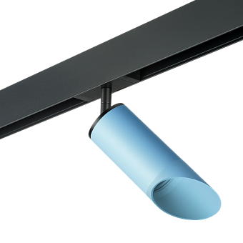 Трековый светильник Lightstar Rullo PRO43535 50Вт GU10 голубой для однофазного трека